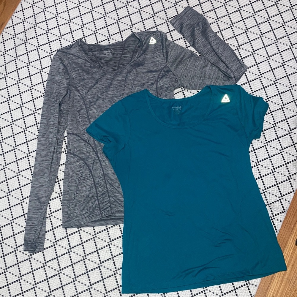 2 Reebok workout shirts